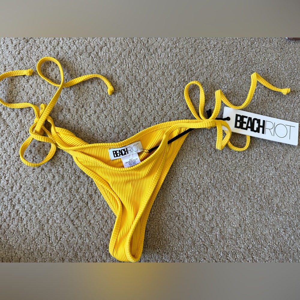 Beach Riot Yellow Bikini Bottom